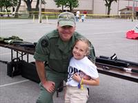 Lieutenant Clint Reck and daughter Makenzie.